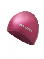 Шапочка для плавания Atemi, силикон, вишневая, SC104