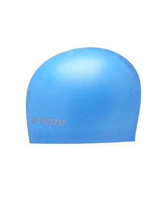 Шапочка для плавания Atemi, силикон (б/м), голубая, RC301 